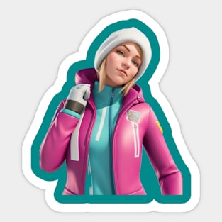 snow fall sarah Sticker